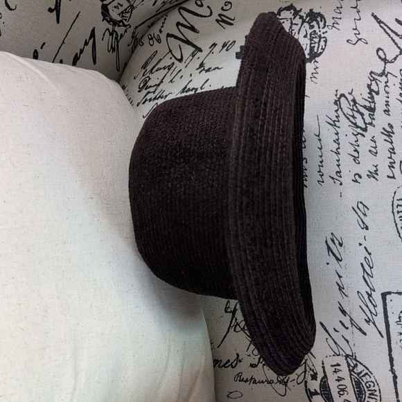 Annabel Ingall Australia Vintage Velour Bucket Hat Chocolate Brown - Picture 9 of 10